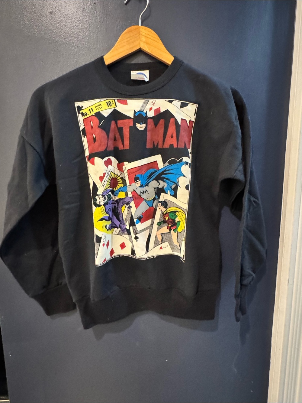 Vintage Batman Comic Graphic Sweatshirt Youth Size S